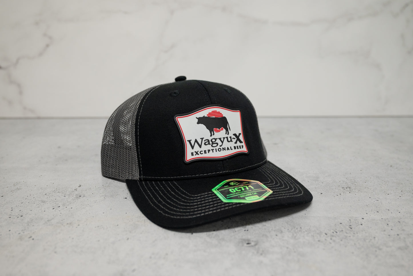 Wagyu-X Trucker Hat — Black / Charcoal