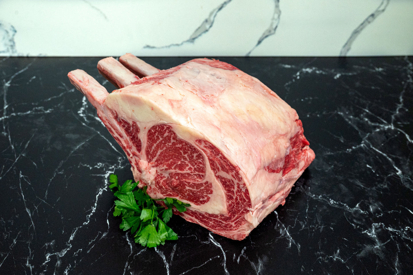 Wagyu Prime Rib 3 bone ( Serves 6–10 people at 8 to 12 lbs avg.)