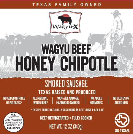 Honey Chipotle with Pepper Jack Cheese Sausage 12 oz pack (3oz per Link)