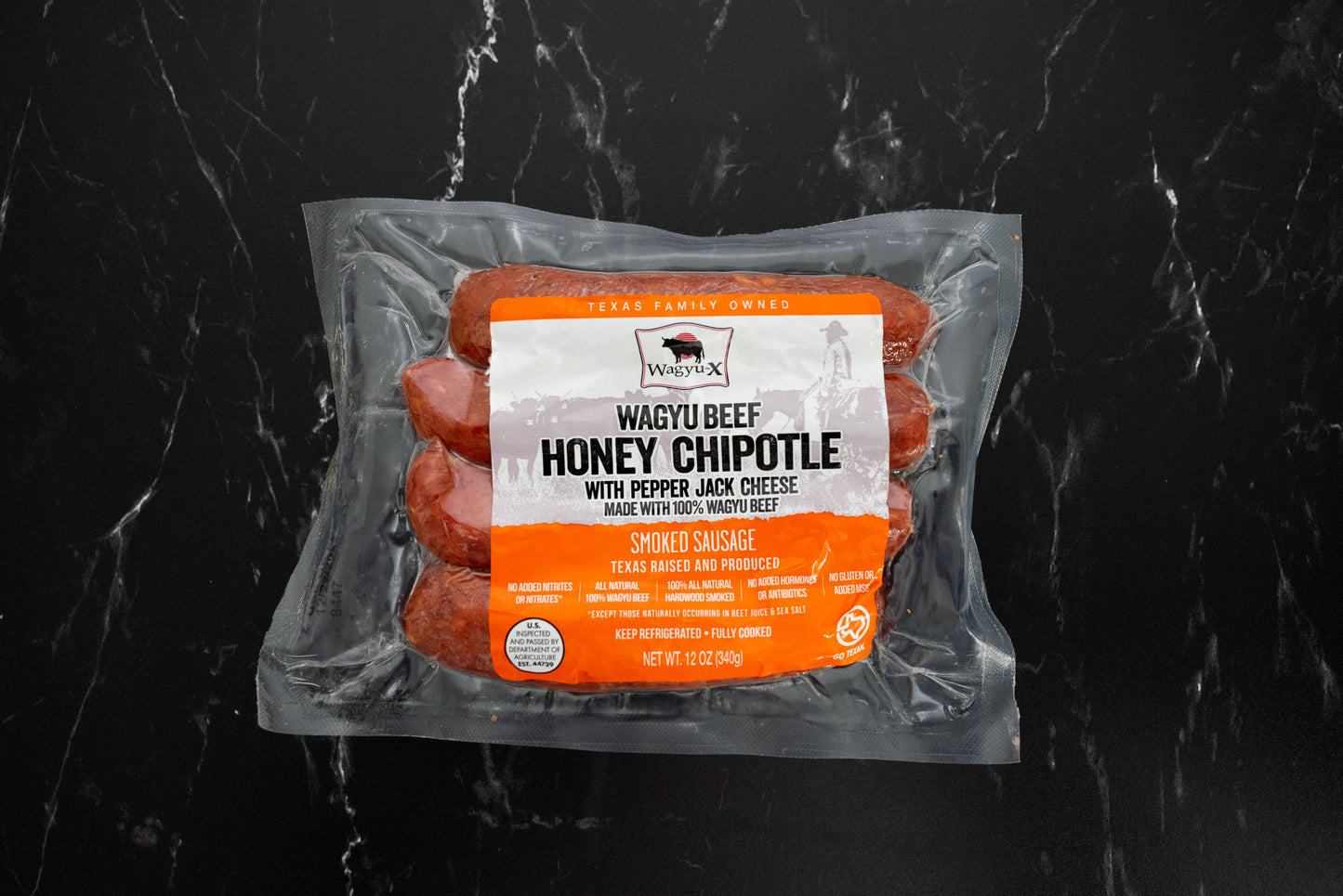 Honey Chipotle with Pepper Jack Cheese Sausage 12 oz pack (3oz per Link)