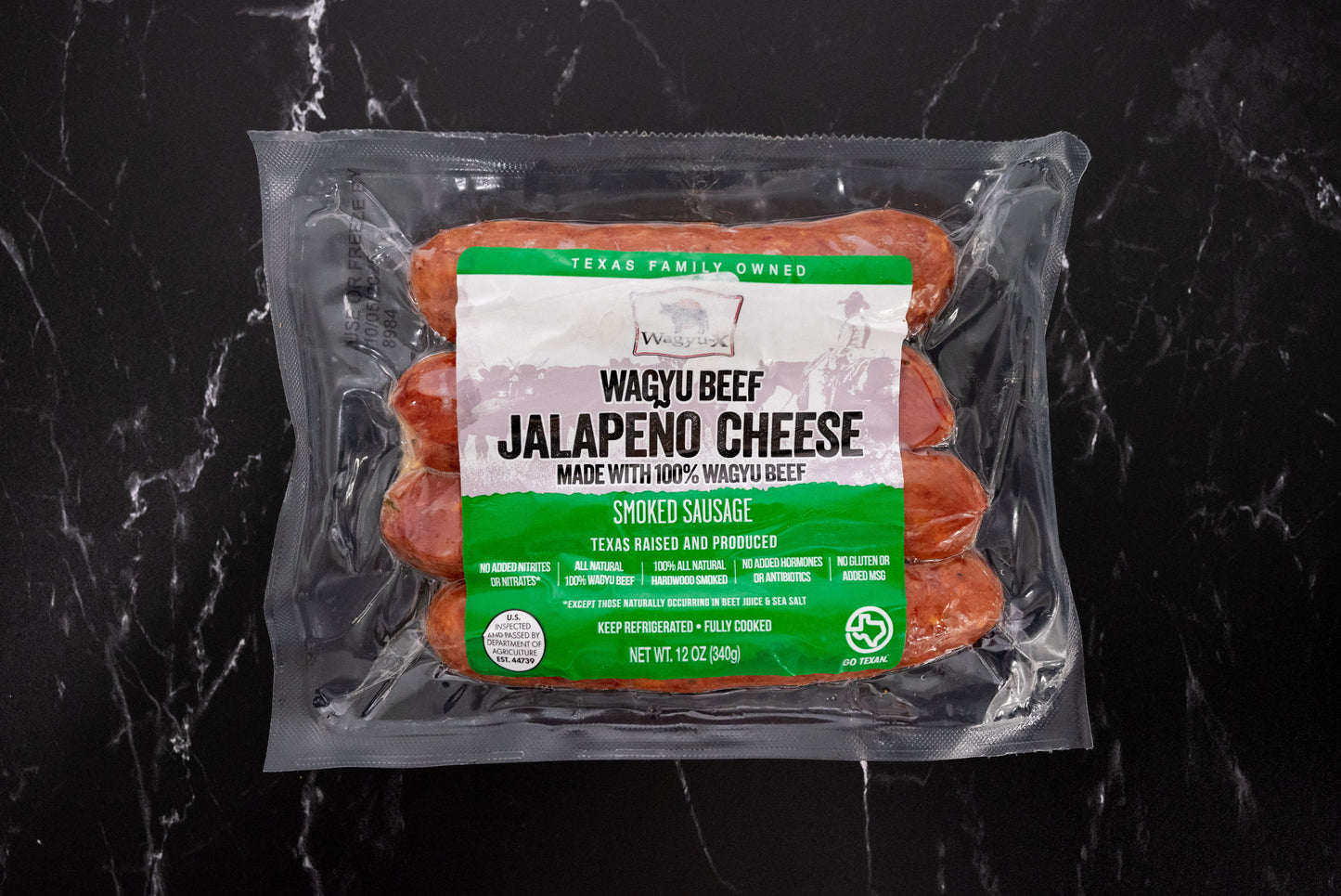 Jalapeno Cheese Smoked Sausage 12 oz pack (3oz per Link)