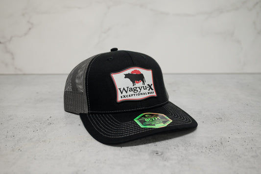 Wagyu-X Trucker Hat — Black / Charcoal