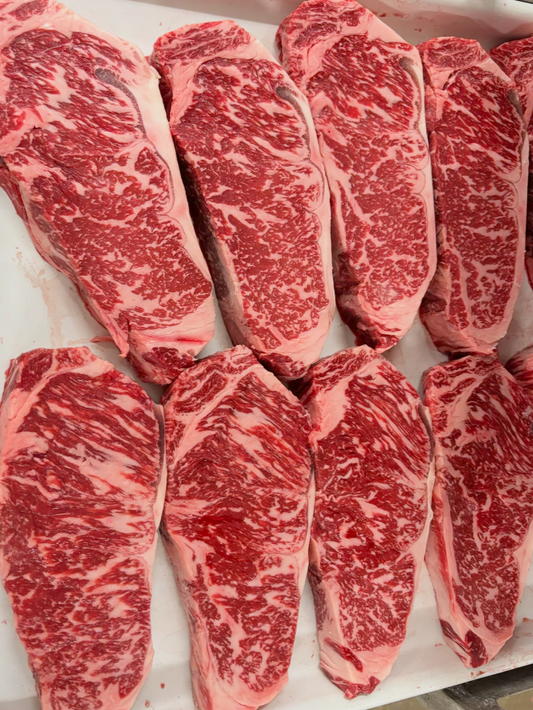 4 Wagyu X New York Strips — Fire Up the Grill only $125!